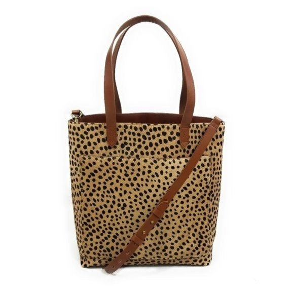 Madewell Handbags - Madewell Medium Transport Tote Printed Calf Hair Edition Bag New with Tags
